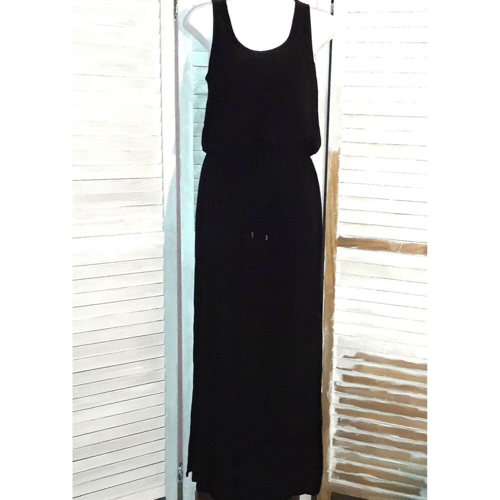 Karen Kane Women's Maxi Dress Size XS Sleeveless Elastic Waist Side Slits